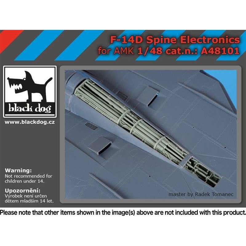 1/48 F-14D Tom Cat Top Surface Electronics (for AMK)