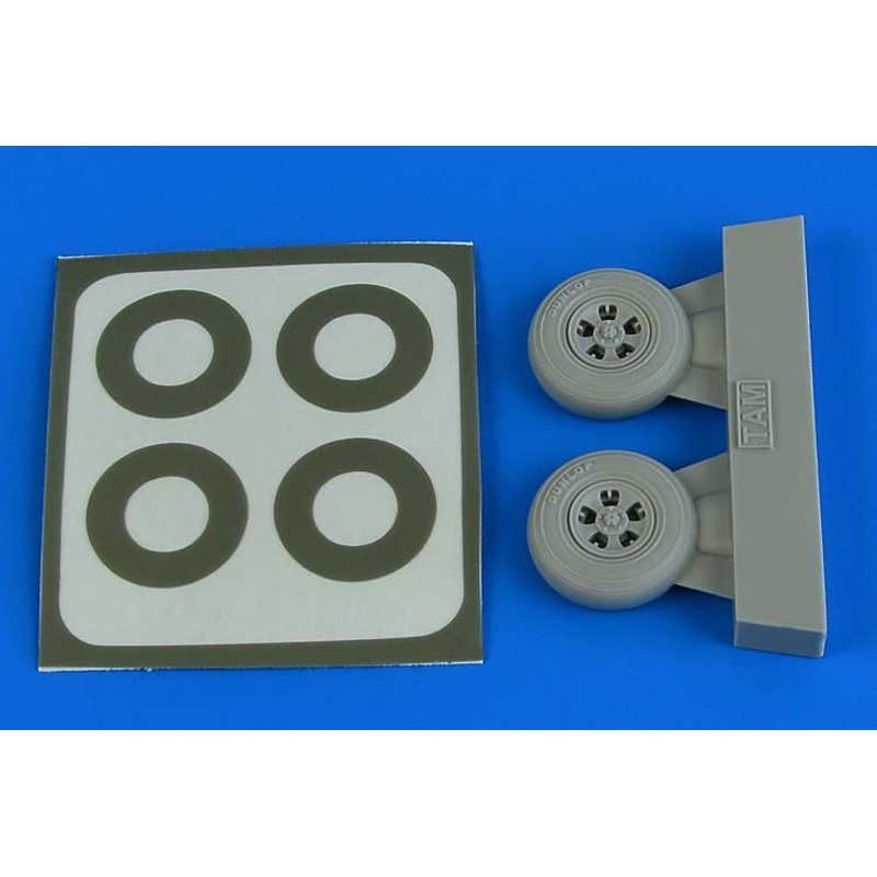 1/48 Spitfire Mk.I Wheels (5-Spoke) & Paint Masks (for Tamiya)