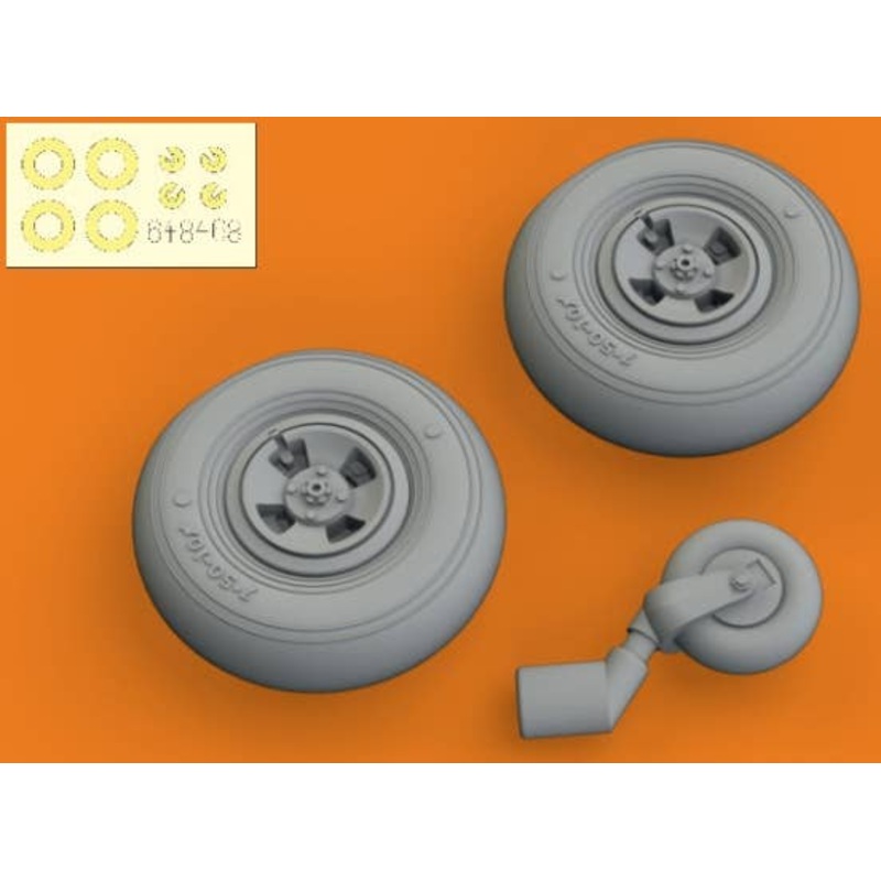 1/48 Spitfire Mk.XIV Wheels 4spoke (for Airfix)