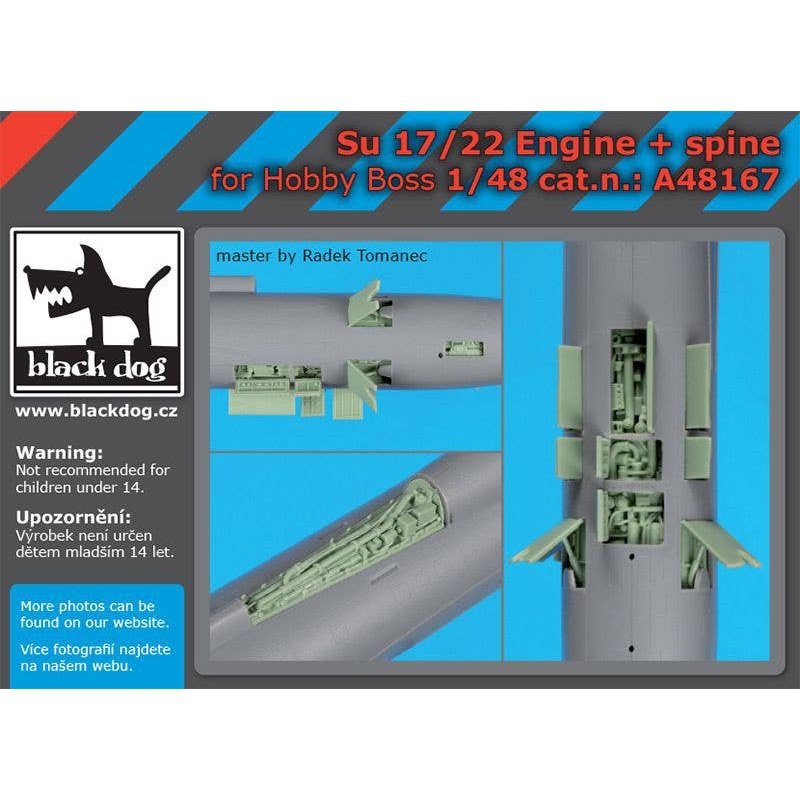 1/48 SU-17/22 engine + spine