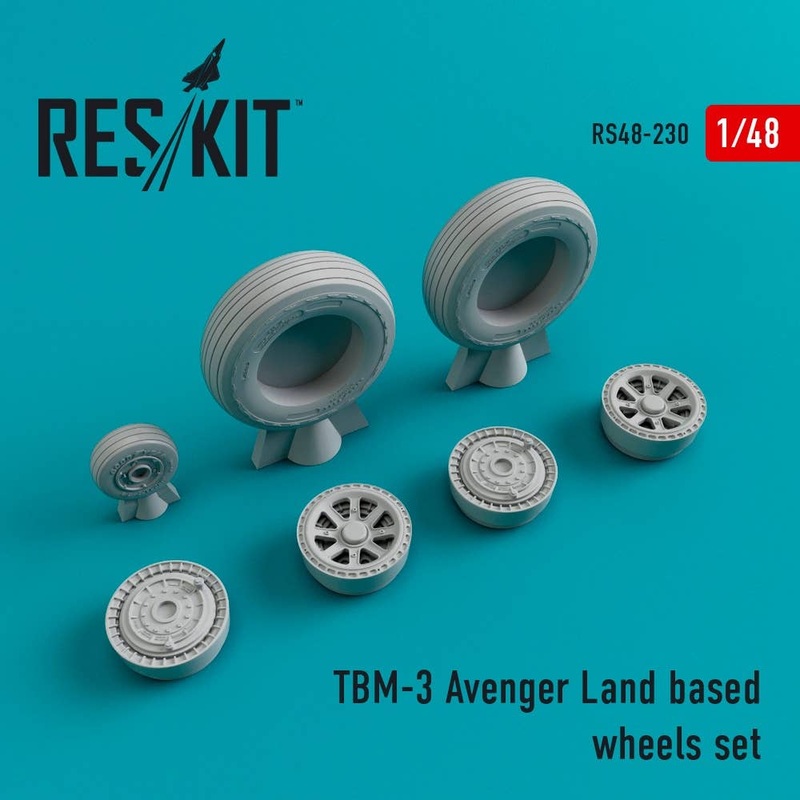 1/48 TBM-3 Avenger Land Based Wheels Set (for Academy)