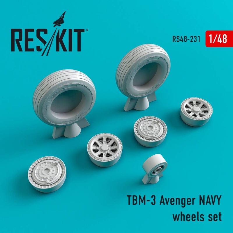 1/48 TBM-3 Avenger Navy Wheels Set (for Academy)