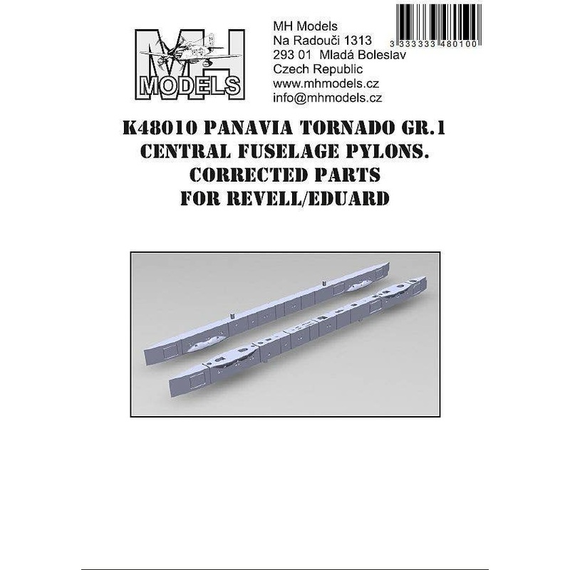 1/48 Tornado GR.1 central fuselage pylons (correction for Revell/Eduard)