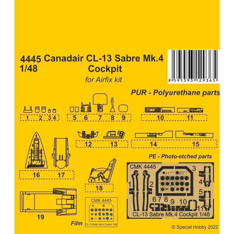 1/48 Canadair CL-13 Sabre Mk.4 Cockpit