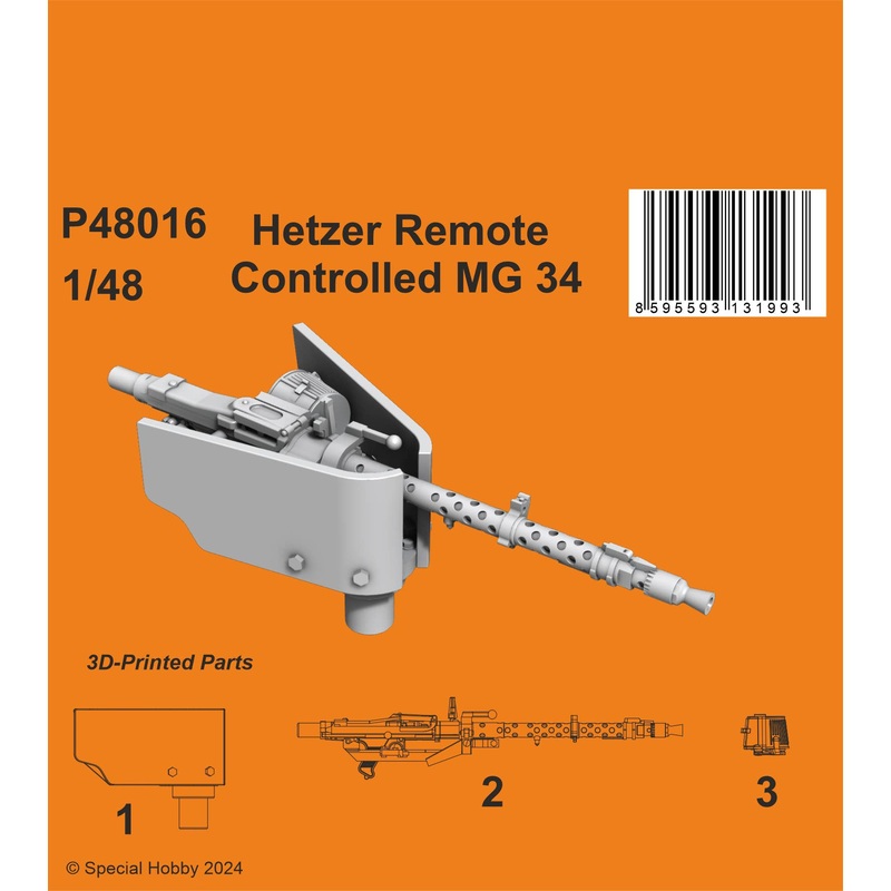 1/48 Hetzer Remote Controlled MG 34