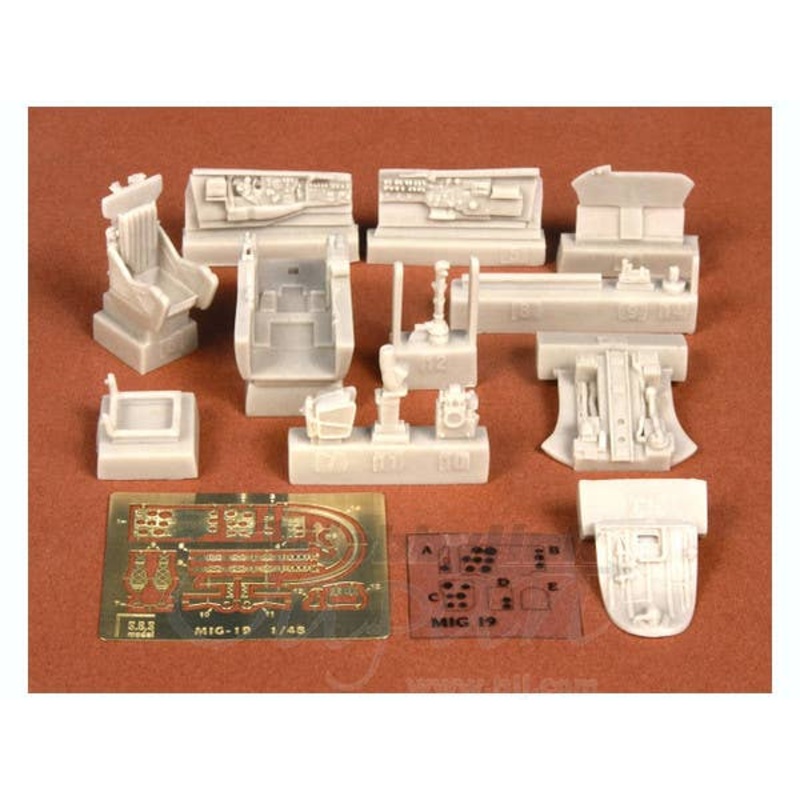 1/48 MiG-19PM Cockpit Set (for Trumpeter)