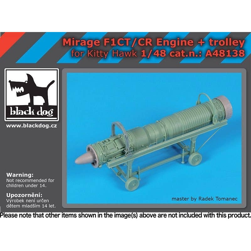 1/48 Mirage F1CT/CR engine+trolley