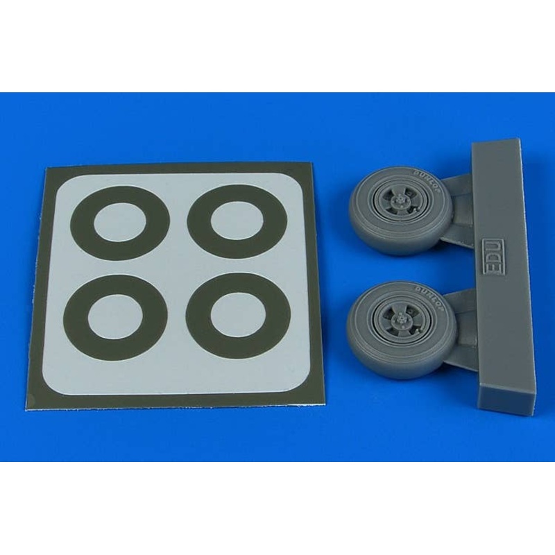 1/48 Spitfire Mk.IX Wheels (4-Spoke) & Paint Masks (for Eduard)