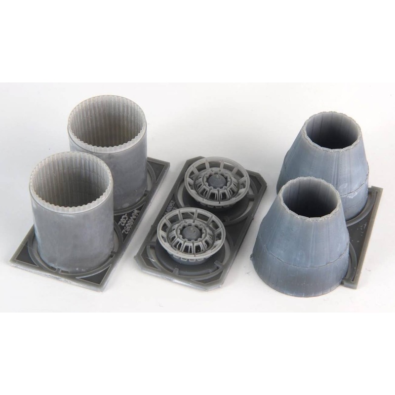 1/48 SU-27/30/33 Exhaust Nozzle & After Burner Set Closed (for Hobby Boss/Kinetic)