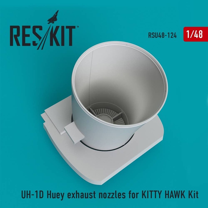 1/48 Uh-1D Huey Exhaust (for Kitty Hawk)