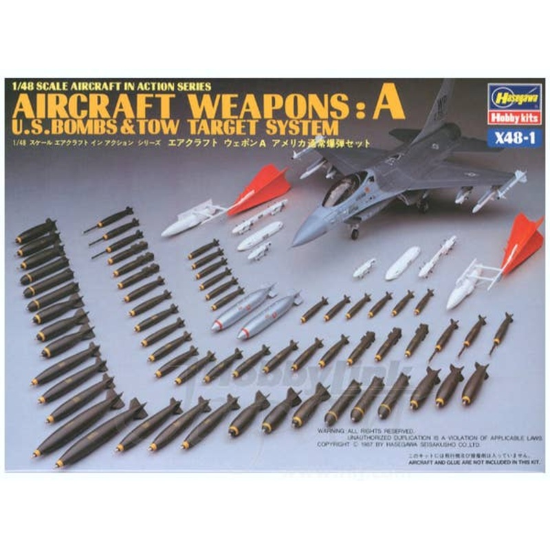 1/48 Aircraft Weapons A: US Bombs & Tow Target System