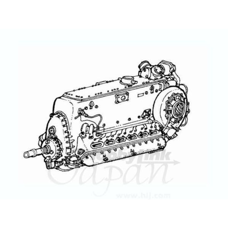 1/48 DB-601A/B German Engine WWII for BF-109E Tamiya