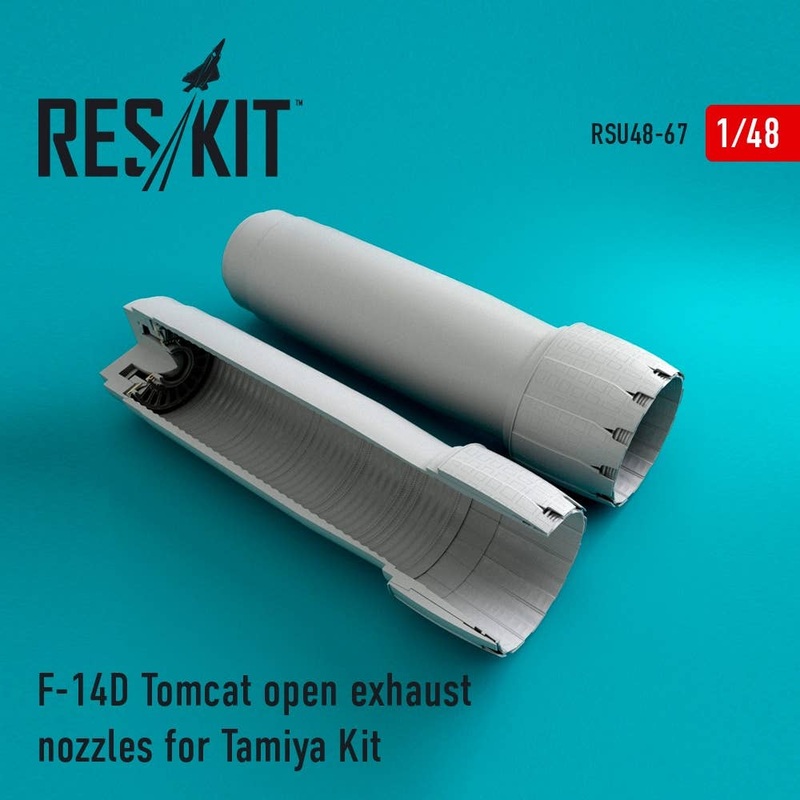 1/48 F-14D Tomcat Open Exhaust Nozzles (for Tamiya)