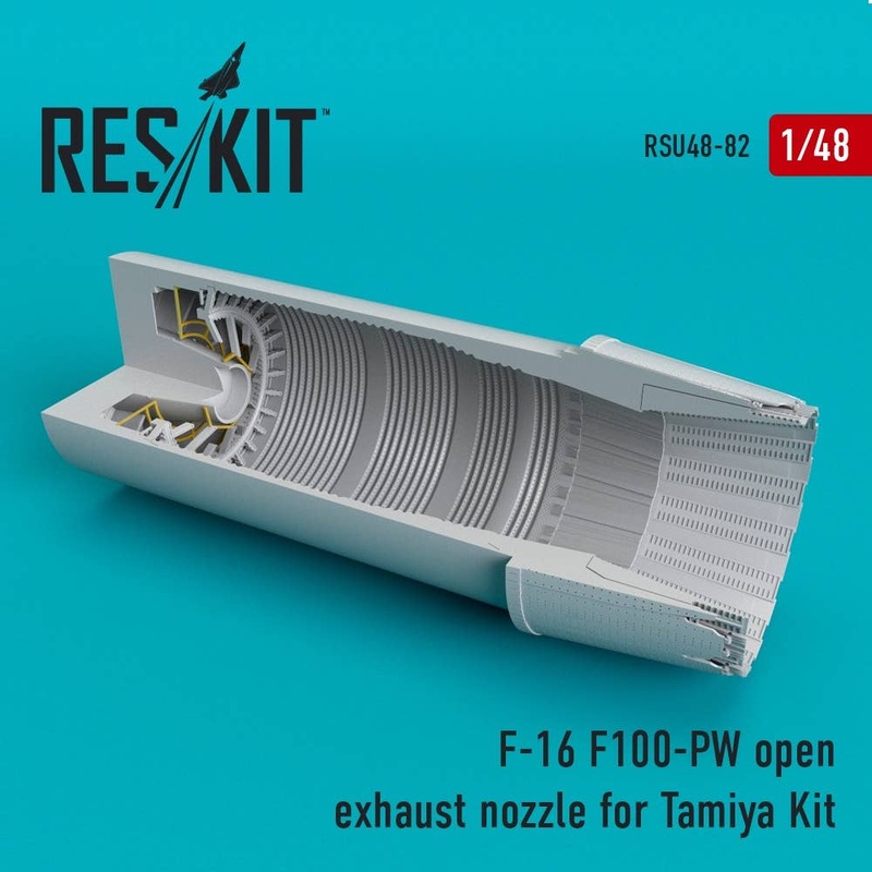 1/48 F-16 F100-Pw Afterburner (Open State) (for Tamiya)