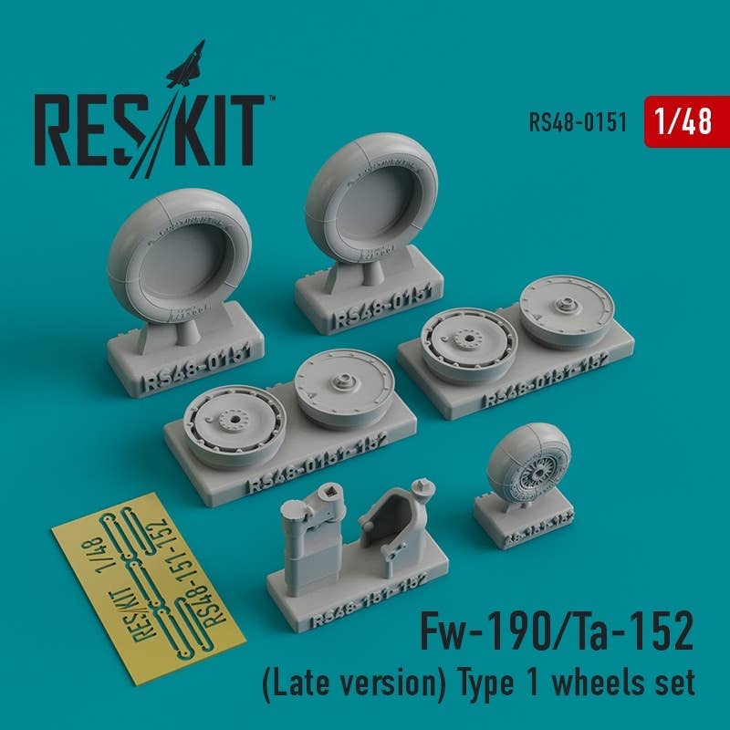 1/48 Fw190/Ta-152 (Late Version) Type 1 Wheels Set