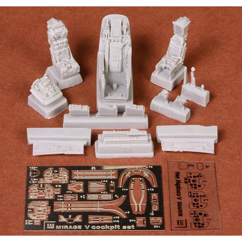 1/48 Mirage 5 Cockpit Set For Kinetic Kit