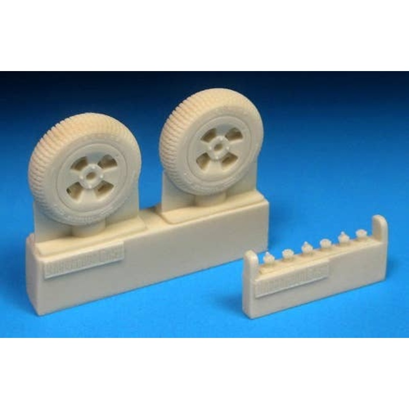 1/48 Sea Fury Mainwheels - Block Tread (for Airfix, Falcon, Hobbycraft, Trumpeter)