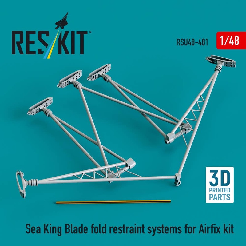 1/48 Sea King blade fold restraint systems for Airfix kit (3D Printed)