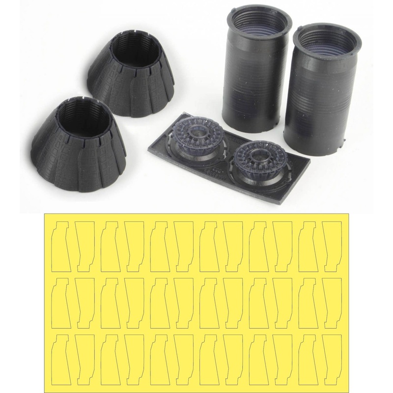 1/48 F-14 A PLUS/D GE Exhaust Nozzle & After Burner Set (Closed)