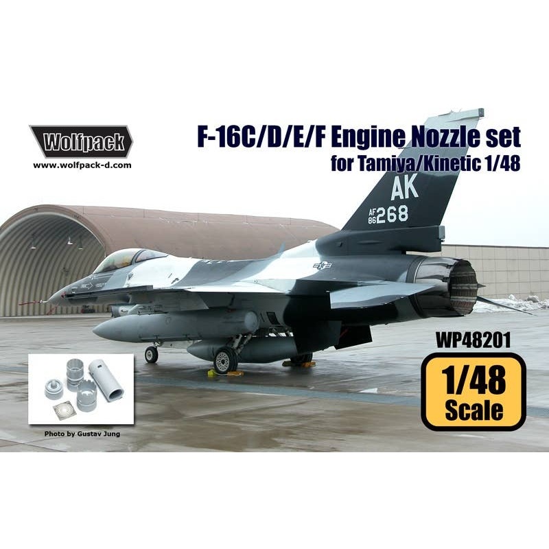 1/48 F-16C/D/E/F F110 Engine Nozzle Set (for Tamiya: Kinetic)