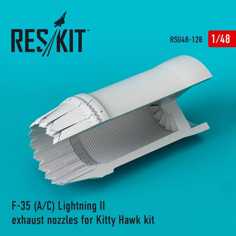 1/48 F-35 (A/C) Lightning II exhaust nozzles for Kitty Hawk Kit