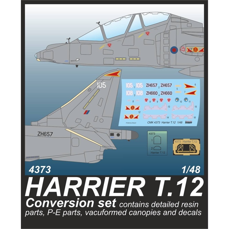 1/48 Harrier T.12 Modified Set  (for Hasegawa)