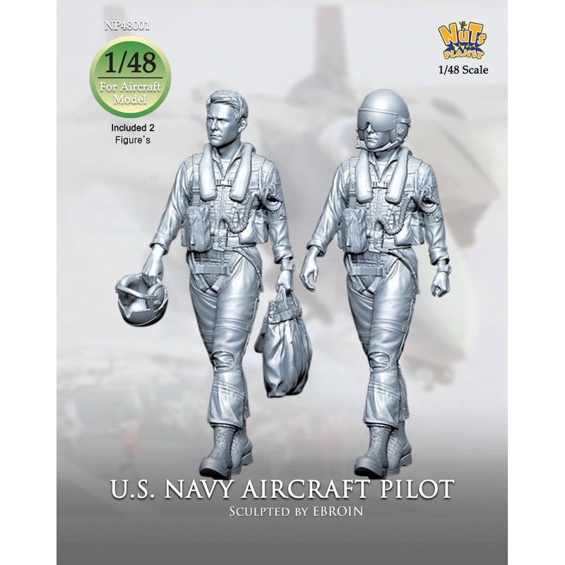 1/48 Modern U.S. Navy Fighter Pilot Set (2 pieces)