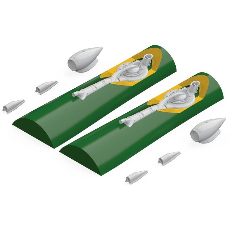 1/48 P-38J Turbochargers & Air Intakes (Academy)
