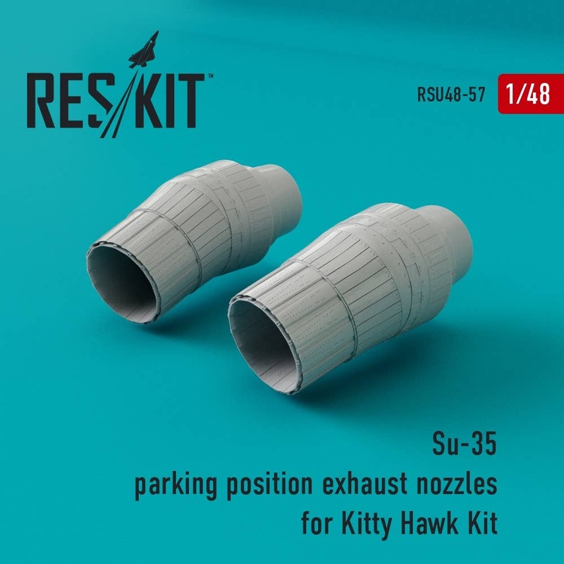 1/48 Su-35 Parking Position Exhaust Nozzles (for Kitty Hawk)