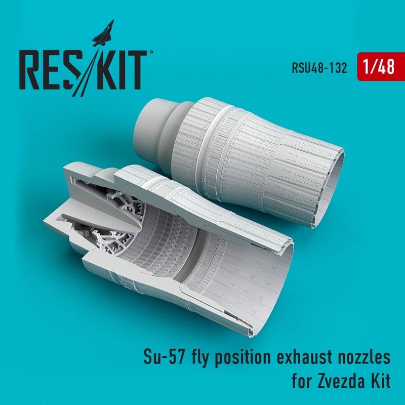 1/48 Su-57 Fly Position Exhaust Nozzles (for Zvezda Kit)