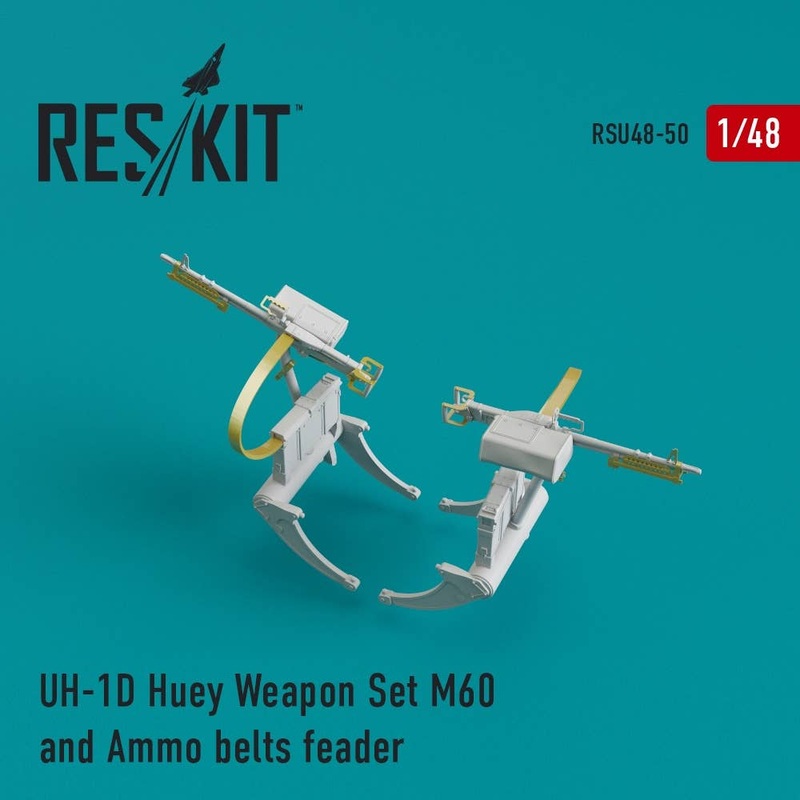1/48 UH-1D Huey Weapon Set M60 and Ammo Belts Feader