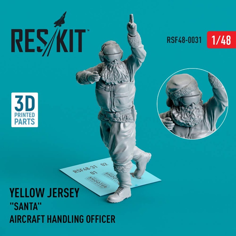 1/48 Yellow jersey Santa Aircraft Handling Officer (1 pcs) (3D Printed)