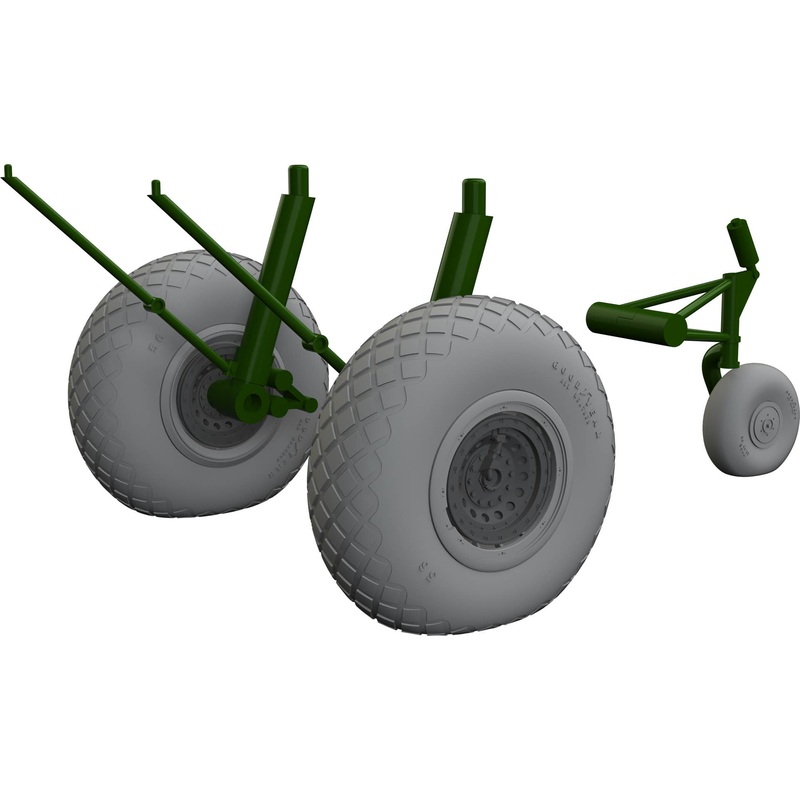 1/48 B-17F wheels diamond tread