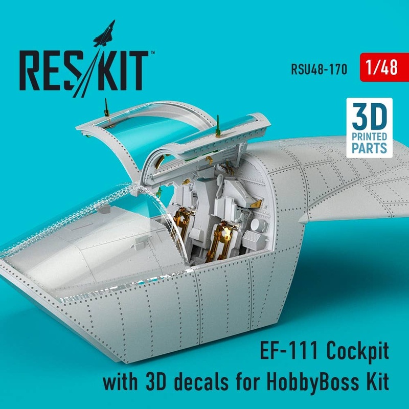 1/48 EF-111 Cockpit with 3D decals for HobbyBoss Kit