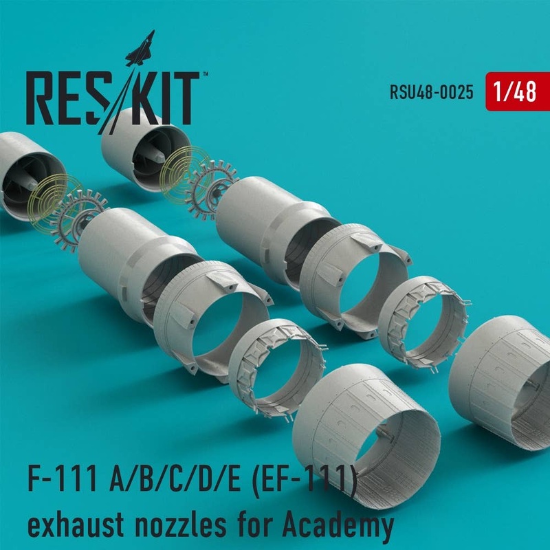 1/48 F-111 A/B/C/D/E (EF-111) Exhaust Nozzles (for Academy)