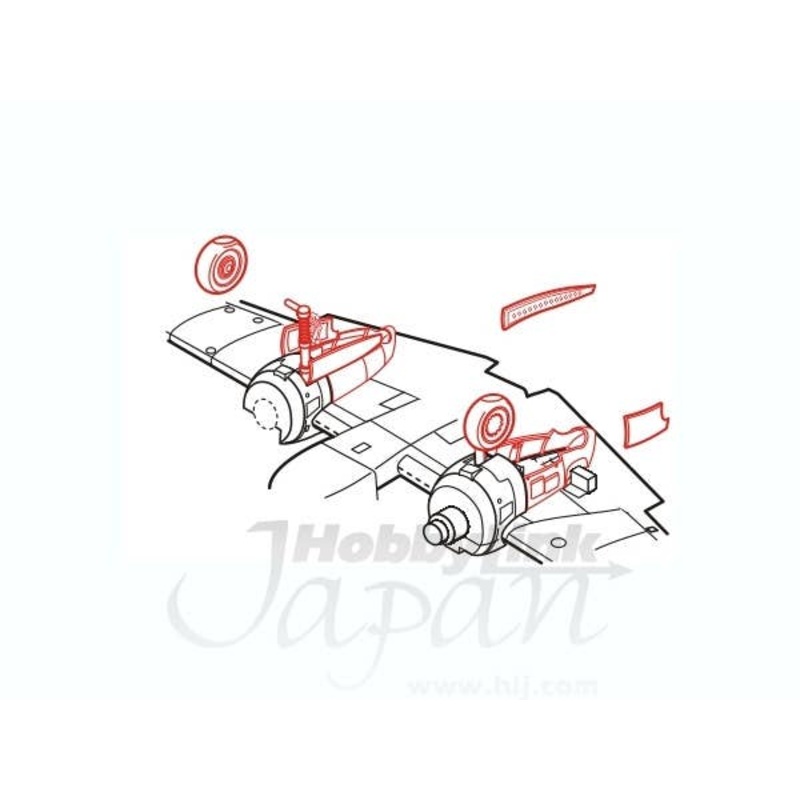 1/48 Hs 129 B Undercarrage Set (for Hasegawa)