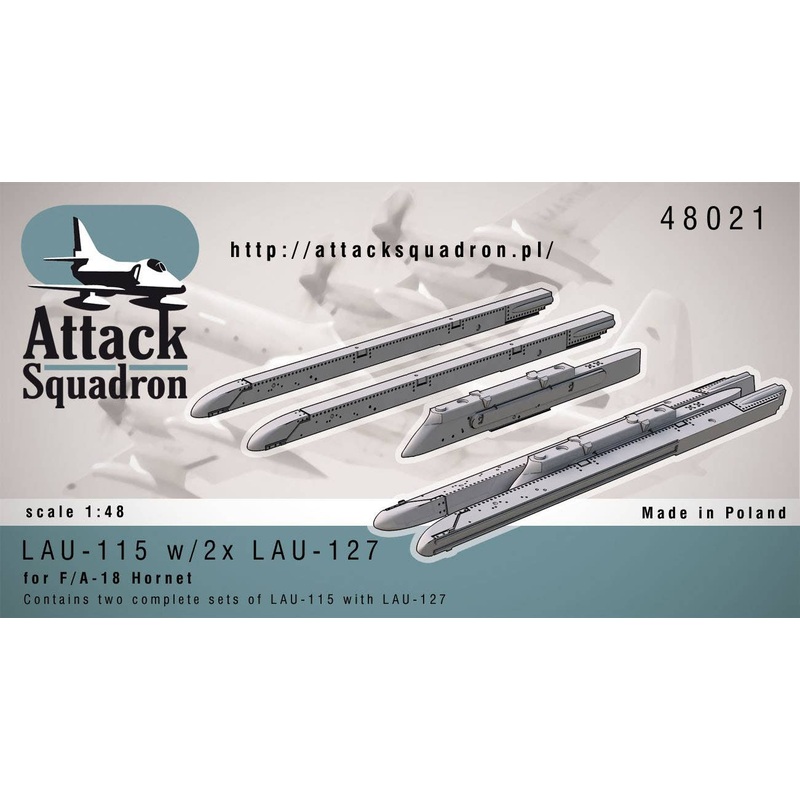 1/48 LAU-115 w/2 x LAU-127 2sets