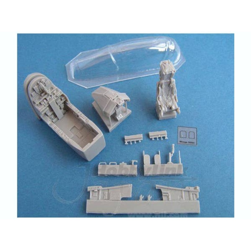 1/48 Mirage 2000C Cockpit & Vacuum Canopy (for Kinetic)