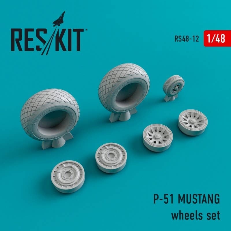 1/48 North American P-51 MUSTANG wheels set