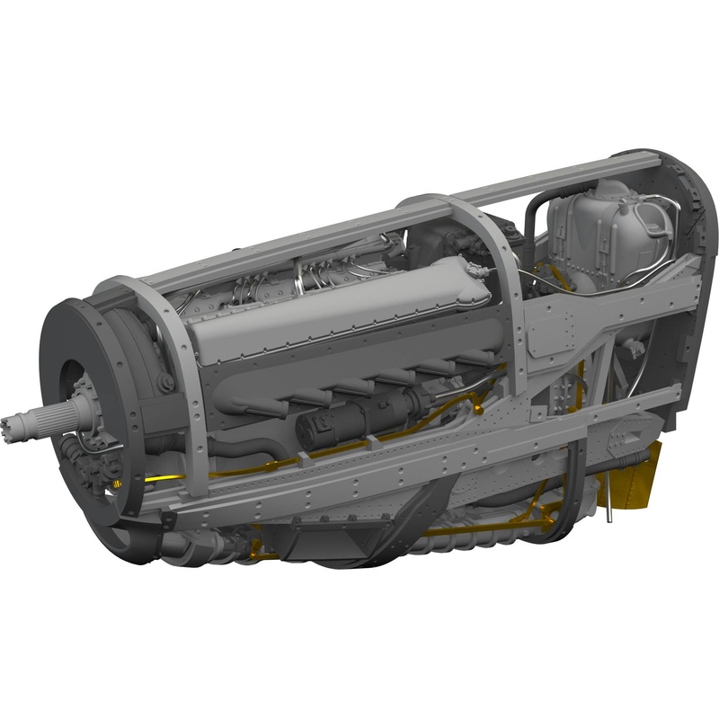 1/48 P-51B/C engine (for Eduard)