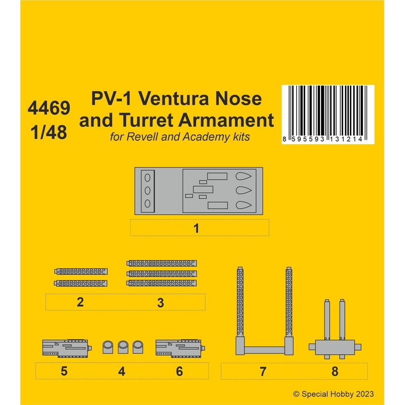 1/48 PV-1 Ventura Nose and Turret Armament