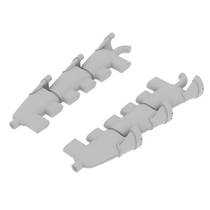 1/48 Spitfire Mk.V Exhaust Stacks Fishtail (for Airfix)