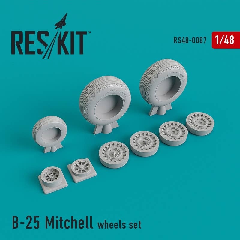 1/48 B-25 Mitchell Wheels Set