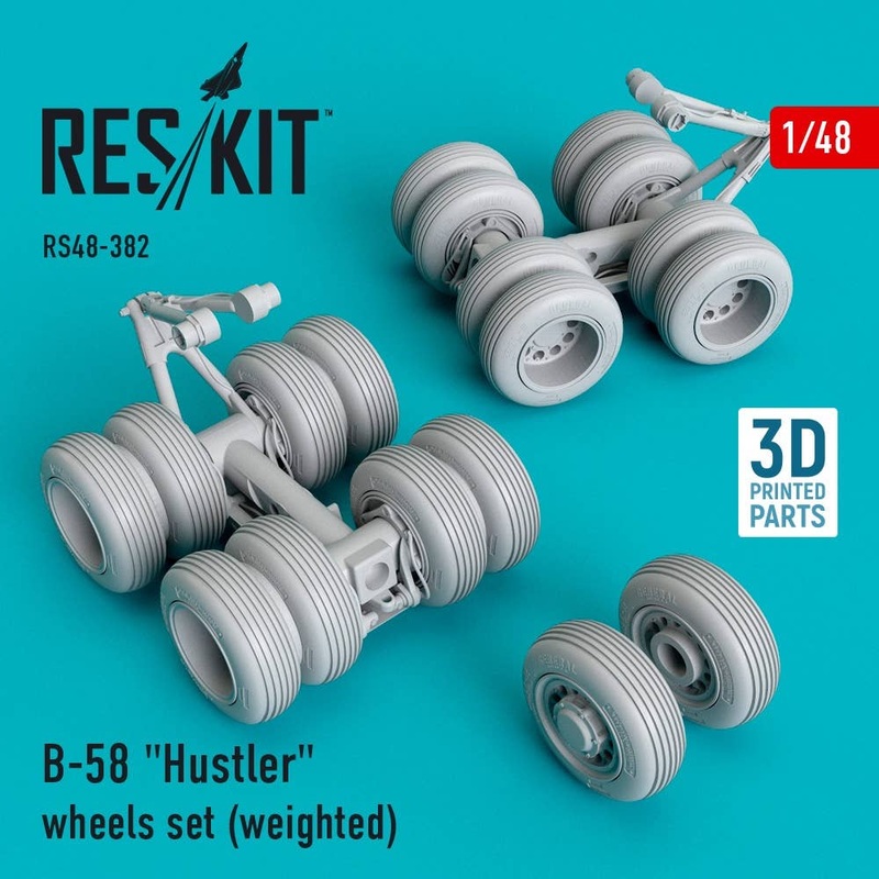 1/48 B-58 Hustler wheels set (weighted)