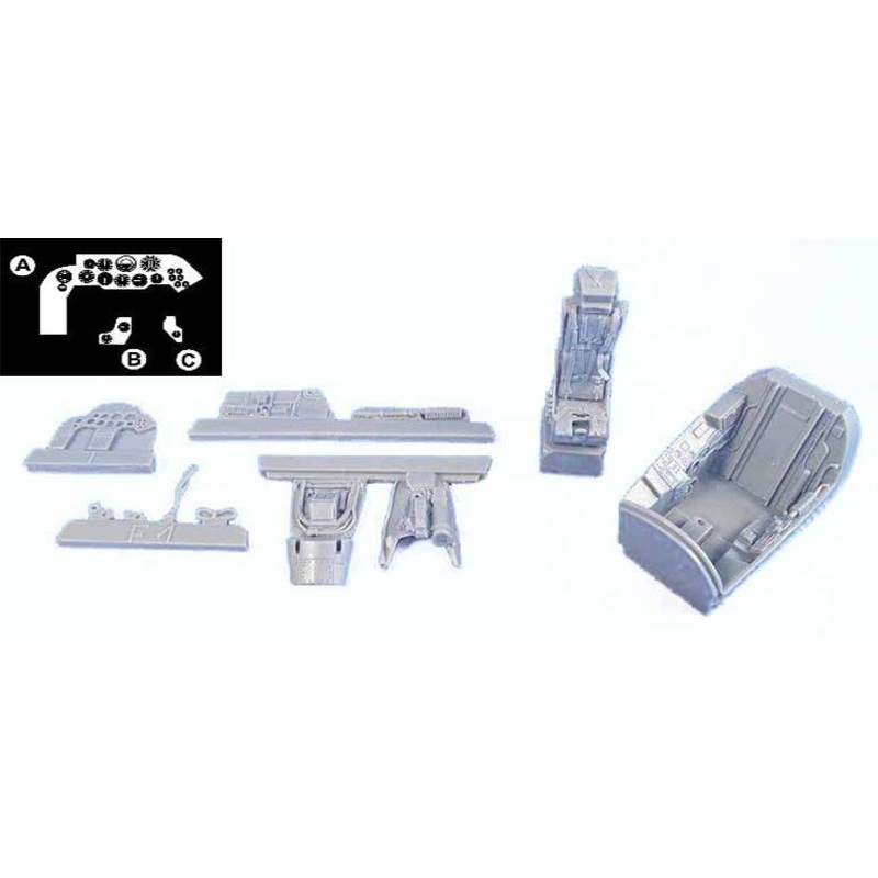 1/48 BAC Lightning F1,F1A Cockpit Set for Airfix,Eduard kit