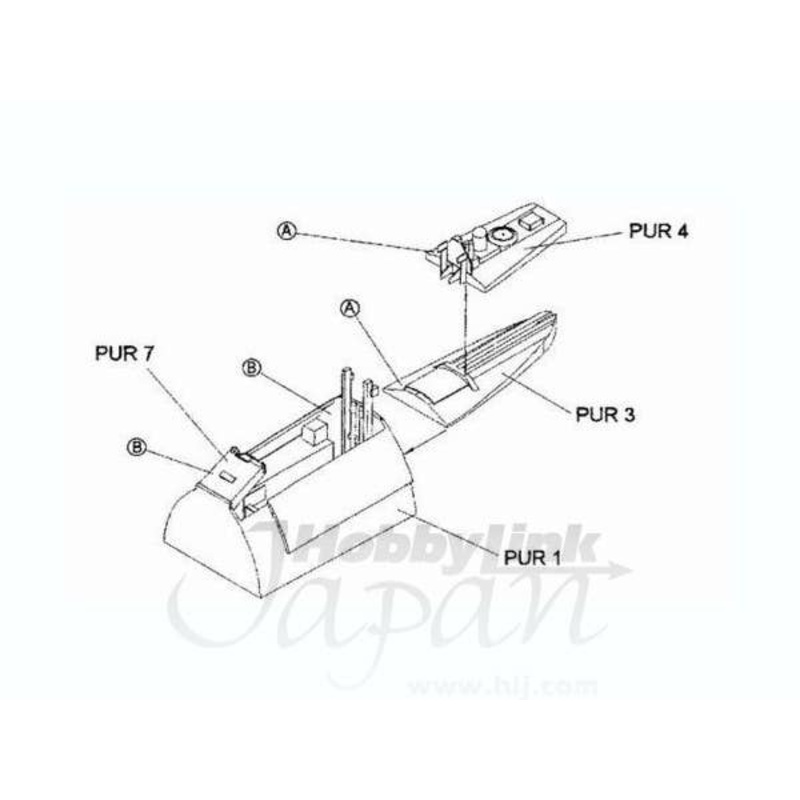 1/48 F-84 Interior Set for Tamiya