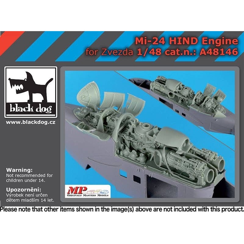 1/48 Mi-24 Hind engine