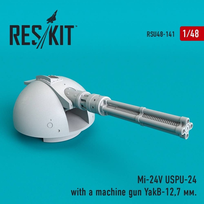 1/48 Mi-24V USPU-24 with a Machine Gun YakB-12,7mm (for Zvezda Kit)