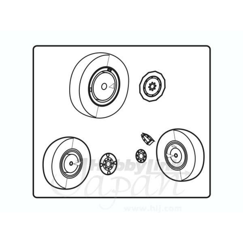 1/48 MiG-21PF/MF/bis Wheel Set (for Academy)