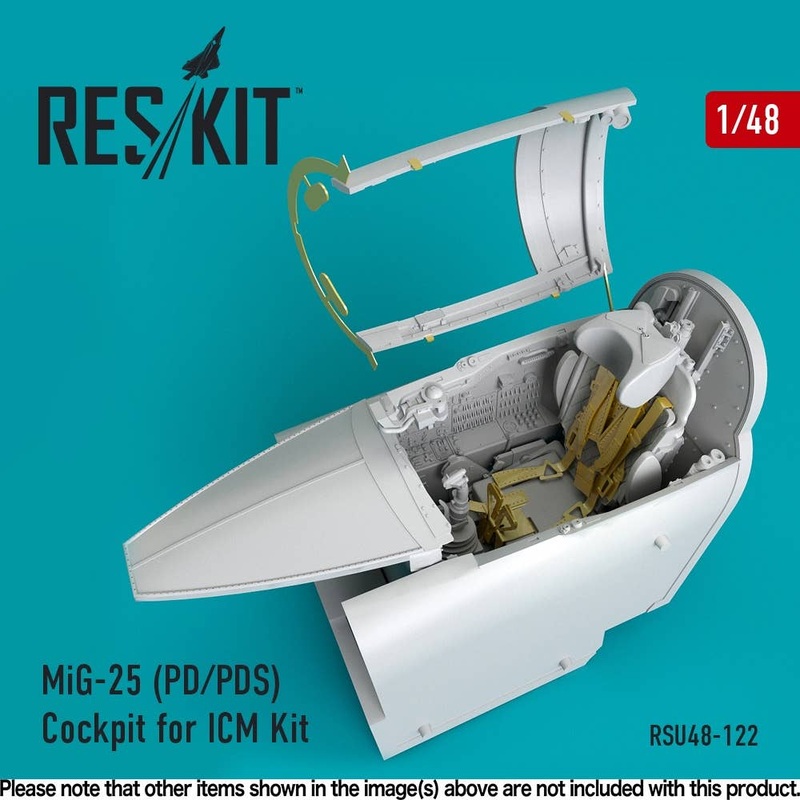 1/48 MiG-25 (PD/PDS) Cockpit Set (for ICM)